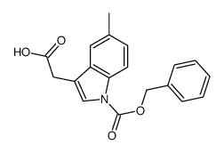 2-(5-methyl-1-phenylmethoxycarbonylindol-3-yl)acetic acid Structure