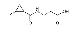 β-Alanine, N-[(2-methylcyclopropyl)carbonyl] Structure