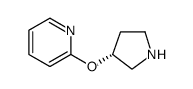 (R)-2-(Pyrrolidin-3-yloxy)-pyridine Structure