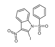 1-(benzenesulfonyl)-2-iodo-3-nitroindole Structure