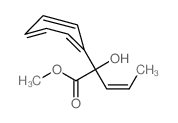 methyl (Z)-2-hydroxy-2-phenyl-pent-3-enoate结构式
