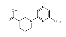 1-(6-甲基吡嗪-2-基)哌啶-3-羧酸结构式