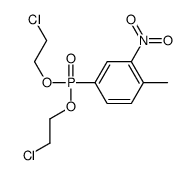4-[bis(2-chloroethoxy)phosphoryl]-1-methyl-2-nitrobenzene Structure
