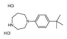 1-[4-(2-Methyl-2-propanyl)phenyl]-1,4-diazepane dihydrochloride结构式
