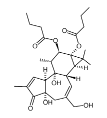 4-Alpha-佛波醇-12,13-二丁酸结构式