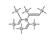 [1-[bis[1,2-bis(trimethylsilyl)ethenyl]boranyl]-2-trimethylsilylethenyl]-trimethylsilane Structure