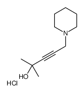 2-methyl-5-piperidin-1-ylpent-3-yn-2-ol,hydrochloride结构式