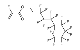 2-Fluoroacrylic acid 3,3,4,4,5,5,6,6,7,7,8,8,9,9,10,10,10-heptadecafluorodecyl ester structure