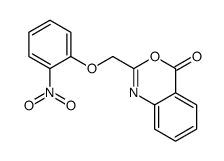 2-[(2-nitrophenoxy)methyl]-3,1-benzoxazin-4-one结构式
