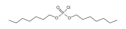 phosphorochloridic acid diheptyl ester Structure
