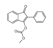 Methyl 1-oxo-2-phenyl-1H-inden-3-yl carbonate结构式