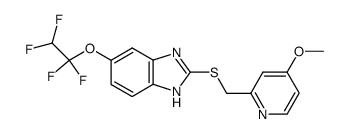 2-[(4-methoxy-pyridin-2-yl)methylthio]-5-(1,1,2,2-tetrafluoroethoxy)-1H-benzimidazole Structure