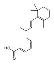 (2E,4E,8E)-3,7-dimethyl-9-(2,6,6-trimethylcyclohexen-1-yl)nona-2,4,8-trienoic acid Structure