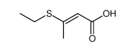 (E)-3-ethylthio-2-butenoic acid结构式