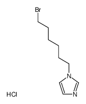 N-(6-bromohexyl)imidazole hydrochloride结构式