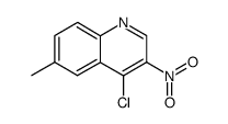 4-chloro-6-methyl-3-nitroquinoline结构式