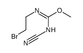 methyl N'-(2-bromoethyl)-N-cyanocarbamimidate Structure