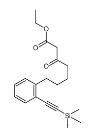ethyl 3-oxo-7-[2-(trimethylsilylethynyl)phenyl]heptanoate Structure