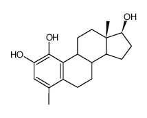 4-Methyl-oestratrien-(1,3,5(10))-triol-(1,2,17β)结构式