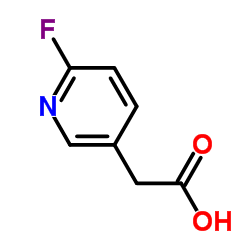 (6-Fluoro-3-pyridinyl)acetic acid结构式