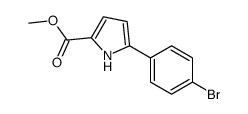 Methyl 5-(4-bromophenyl)-1H-pyrrole-2-carboxylate structure