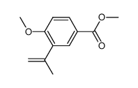 3-isopropenyl-4-methoxy-benzoic acid methyl ester Structure