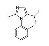 5-(difluoromethyl)-2-methyl-1-o-tolyl-1H-imidazole Structure