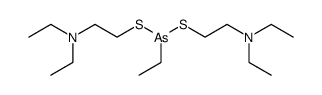 Ethyl-bis-(2-diethylamino-ethylmercapto)-arsin Structure