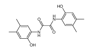 N,N'-Bis-(2-hydroxy-4,5-dimethyl-phenyl)-oxalamide结构式