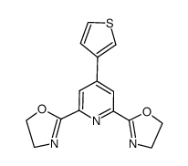 4-thiophen-3-yl-pyridine-2,6-bis(oxazoline) Structure