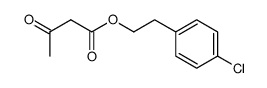3-Oxo-butyric acid 2-(4-chloro-phenyl)-ethyl ester结构式