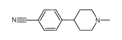 4-(1-methyl-piperidin-4-yl)-benzonitrile Structure