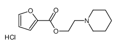 2-piperidin-1-ylethyl furan-2-carboxylate,hydrochloride结构式