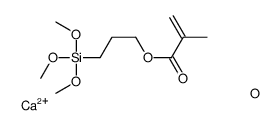 calcium,dioxido(oxo)silane,3-trimethoxysilylpropyl 2-methylprop-2-enoate结构式