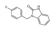 3-[(4-fluorophenyl)methyl]-1H-benzimidazol-2-one Structure