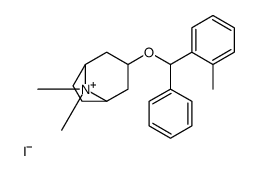 8,8-dimethyl-3-[(2-methylphenyl)-phenylmethoxy]-8-azoniabicyclo[3.2.1]octane,iodide Structure