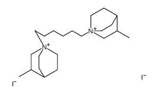 3-methyl-1-[6-(3-methyl-1-azoniabicyclo[2.2.2]octan-1-yl)hexyl]-1-azoniabicyclo[2.2.2]octane,diiodide结构式