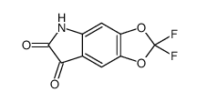 2,2-Difluoro-5H-[1,3]dioxolo[4,5-f]indole-6,7-dione Structure