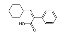 2-(cyclohexylimino)-2-phenylacetic acid Structure