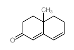 2(3H)-Naphthalenone,4,4a,5,6-tetrahydro-4a-methyl- Structure