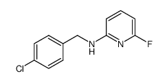 (4-chloro-benzyl)-(6-fluoro-pyridin-2-yl)-amine结构式