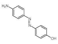 Phenol,4-[2-(4-aminophenyl)diazenyl]- Structure