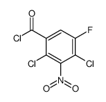 2,4-dichloro-5-fluoro-3-nitrobenzoyl chloride结构式