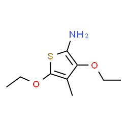 2-Thiophenamine,3,5-diethoxy-4-methyl-(9CI) structure