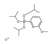 Lithium triisopropyl 2-(6-methoxypyridyl)borate结构式