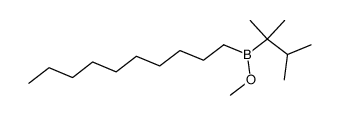 decyl(2,3-dimethylbutan-2-yl)(methoxy)borane结构式