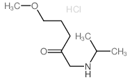 2-Pentanone,5-methoxy-1-[(1-methylethyl)amino]-, hydrochloride (1:1) Structure