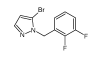 5-bromo-1-[(2,3-difluorophenyl)methyl]pyrazole结构式