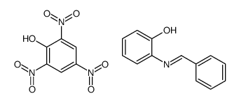 2-(benzylideneamino)phenol,2,4,6-trinitrophenol Structure