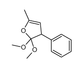 2,2-dimethoxy-5-methyl-3-phenyl-3H-furan结构式